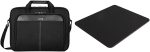 Targus Laptop Bag Classic Slim Briefcase Messenger Bag, Spacious, Ergonomic, Foam Padded Laptop Case for Devices